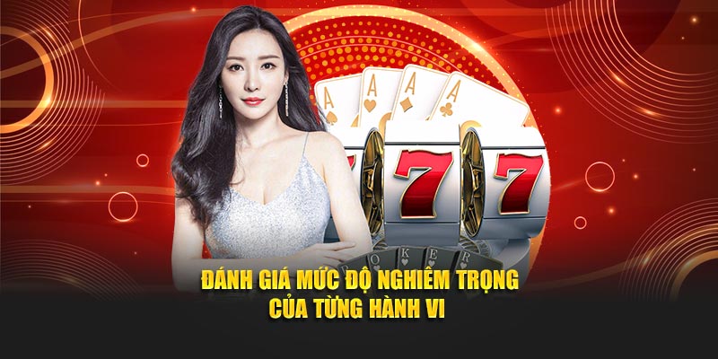Đánh giá mức độ nghiêm trọng của từng hành vi khác nhau